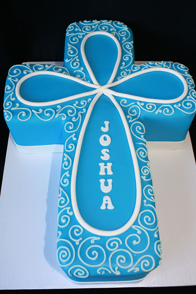 Cross Christening Cake