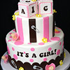 It's a Girl! Cake with Blocks