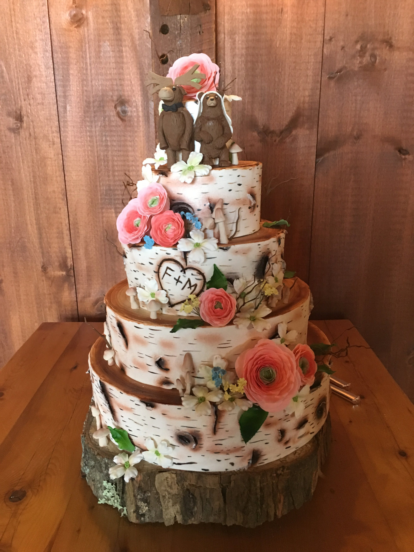 Birch Wedding Cake