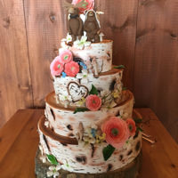 Birch Wedding Cake