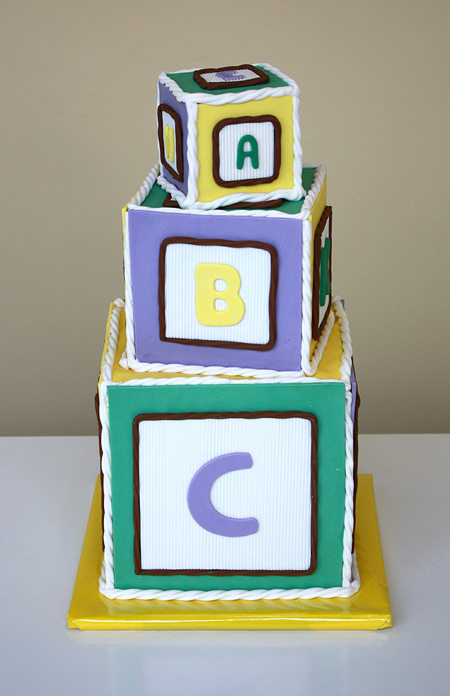 Stack of Blocks Cake