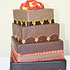 Contemporary Chocolate Wedding Cake