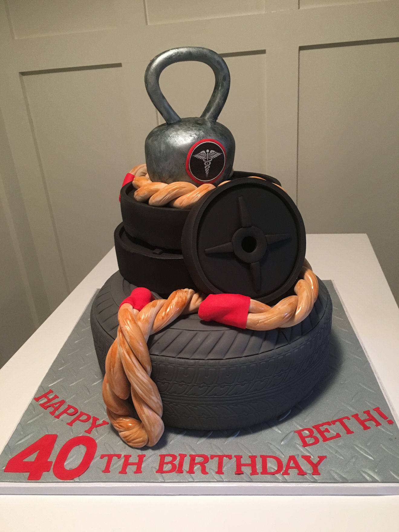 Crossfit Birthday Cake