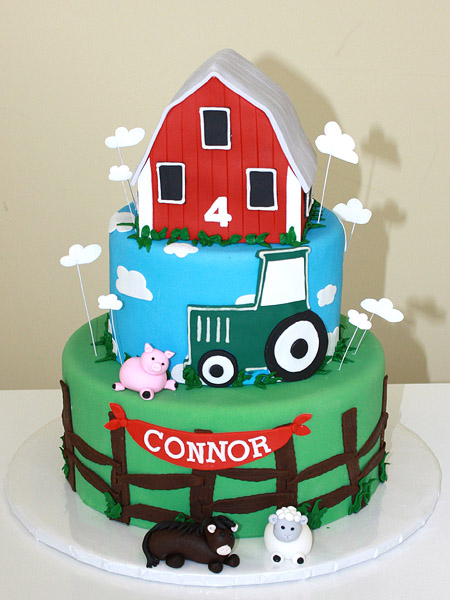 Barnyard Birthday Cake