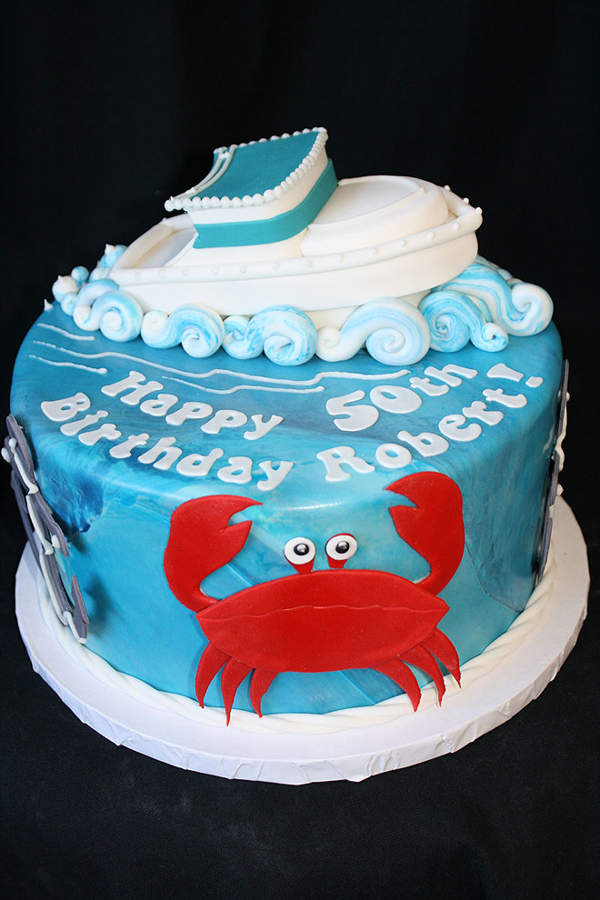 Birthday Cake with Boat