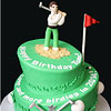 Topsy Turvy Golf Cake