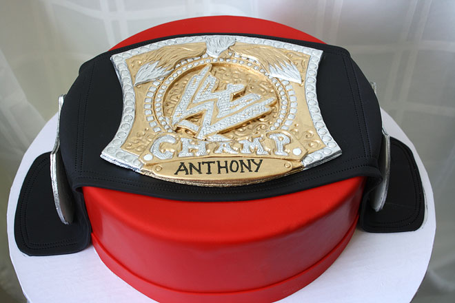 Wrestling Belt Cake