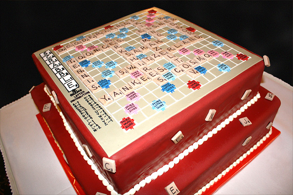 Scrabble Cake