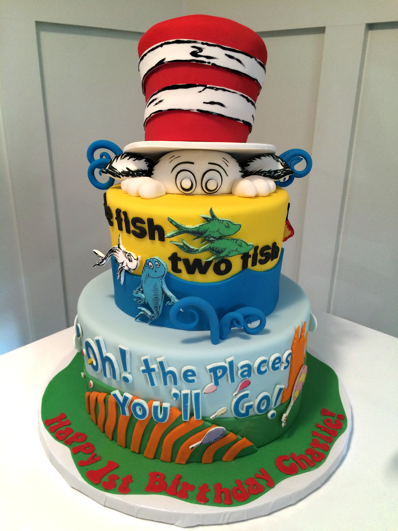 Dr. Seuss Birthday Cake