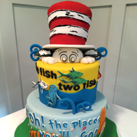 Dr. Seuss Birthday Cake