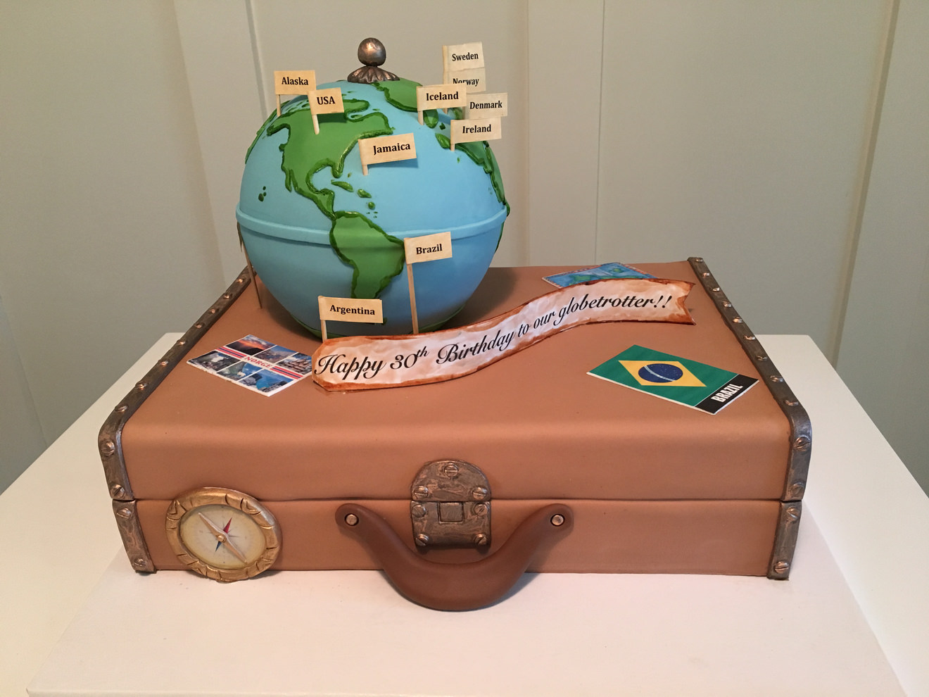 World Traveler Birthday Cake