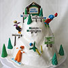 Ski Mountain Cake