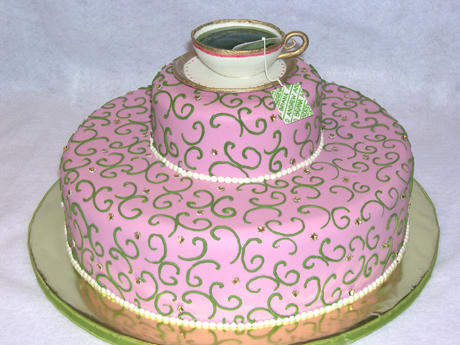 Teacup Cake for a Bridal Shower