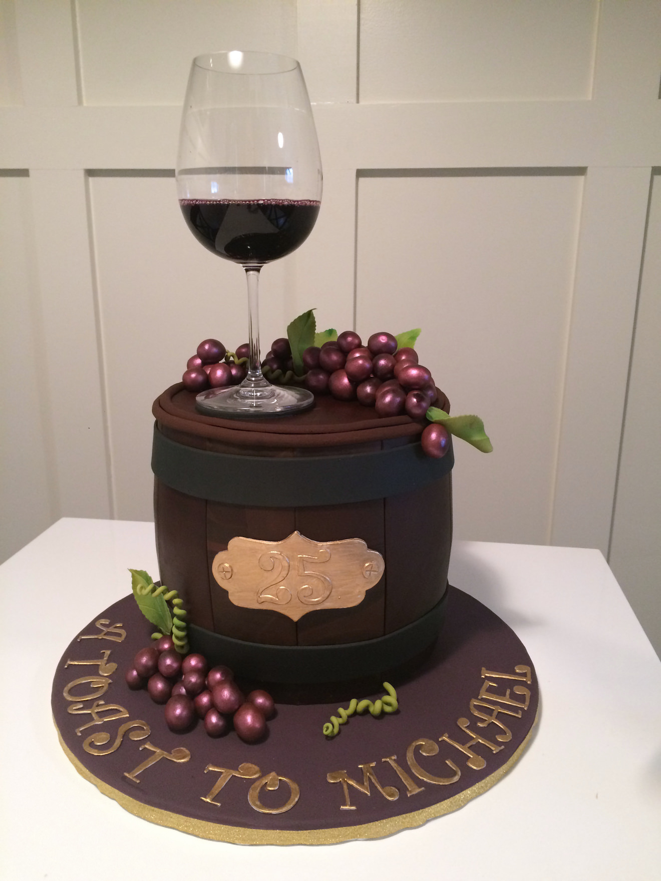 Wine Barrel Cake