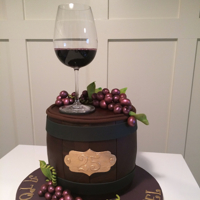 Wine Barrel Cake