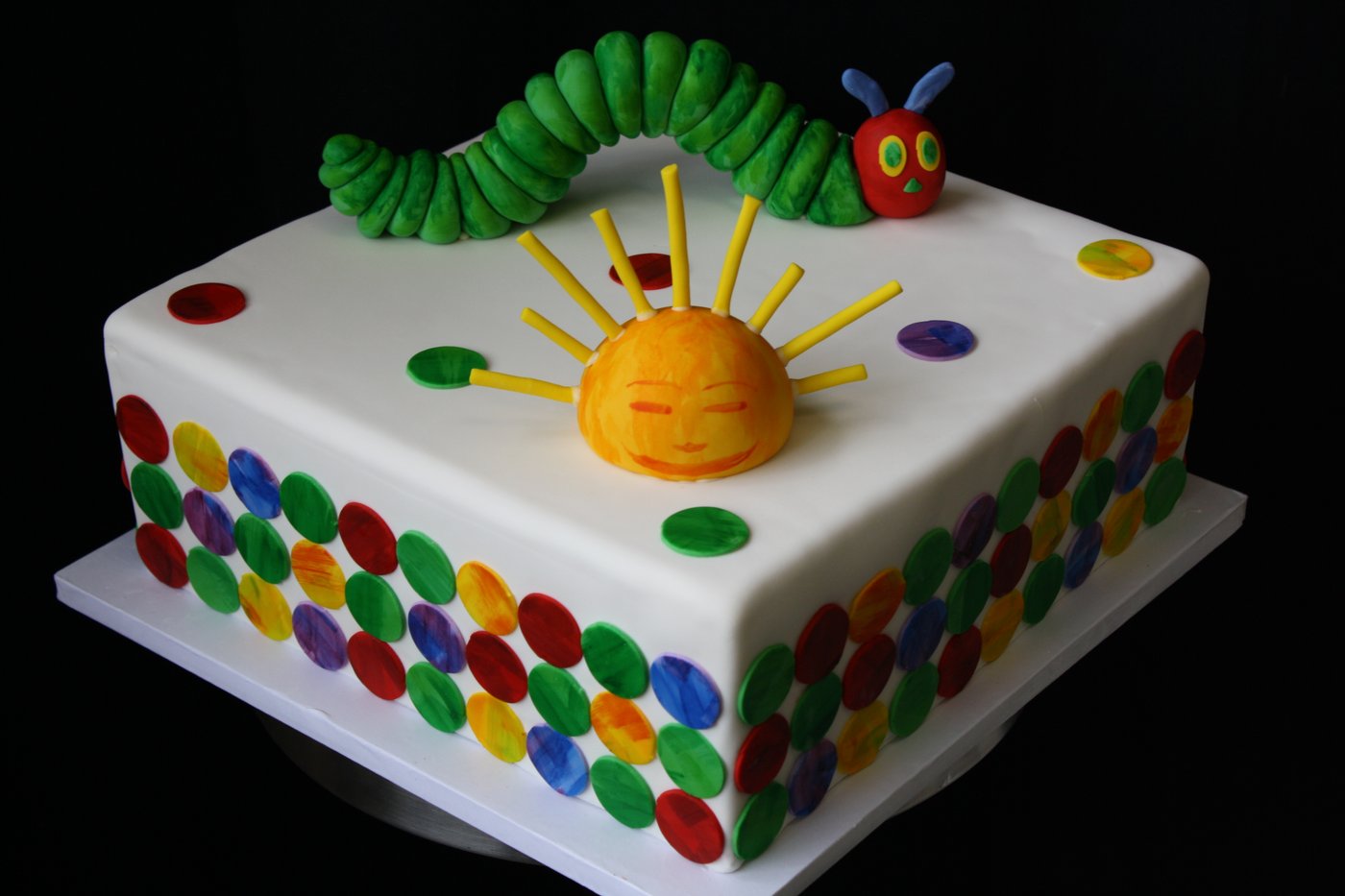 Very Hungry Caterpillar cake